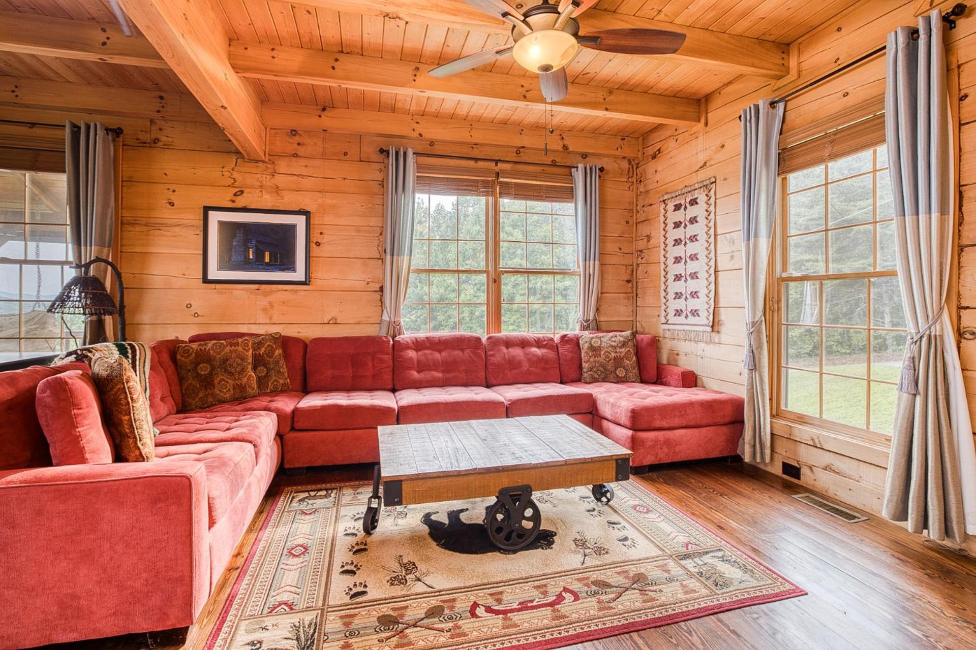בלו רידג' Sky High Lodge By Bk Stays. Large Cabin. Amazing Views. Game Room. Jacuzzi. Six Bedrooms. Sleeps 12 מראה חיצוני תמונה