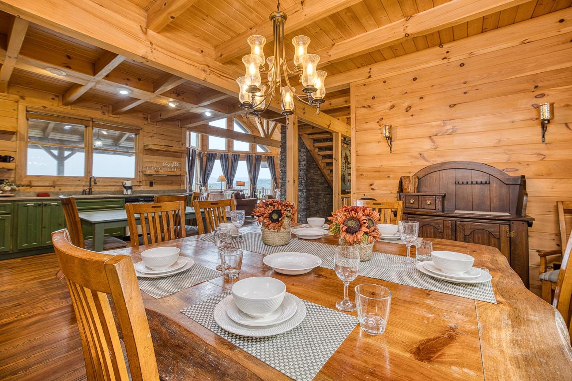 בלו רידג' Sky High Lodge By Bk Stays. Large Cabin. Amazing Views. Game Room. Jacuzzi. Six Bedrooms. Sleeps 12 מראה חיצוני תמונה